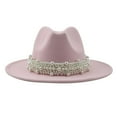 thumbnail image 1 of Fedora Chapeau, Sombreros à Grand Bord Classiques et Stylés Rose, 1 of 2
