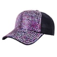 thumbnail image 1 of AWZXDE Solid Color Adjustable Baseball Caps For Men Women Daily Sports Snapback Hat Purple, 1 of 3