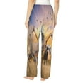 thumbnail image 3 of Xecao Wildlife Protection Women's Straight Lounge Pajama Pants: The Epitome of Relaxed Sleepwear, 3 of 9