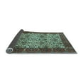 thumbnail image 2 of Ahgly Company Indoor Round Abstract Light Blue Modern Area Rugs, 5' Round, 2 of 4