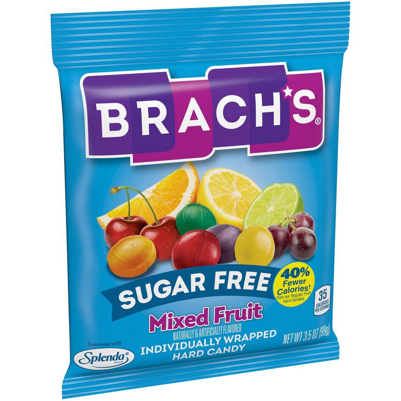 Brach's Sugar Free Mixed Fruit Hard Candy Bag, 3.5 Oz 