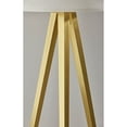 thumbnail image 4 of Adesso Director 60.25"3-Way Antique Brass Tripod Floor Lamp with Off-White Drum Shade, 4 of 5