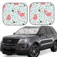 thumbnail image 1 of Vsdgher Cute Flamingo Print Car Windshield Sun Shade, Reflective Sunshade Window Sunshade Sun Visor Protector Fit for Cars,Trucks,SUVs-Small, 1 of 6