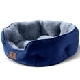 thumbnail image 1 of Cama para mascotas Asvin Small para perros y gatos, extra suave, azul, 50 cm, 1 of 6