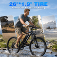 thumbnail image 2 of XKJ Electric Bike for Adults,26"Electric Bike,40+ Miles,7-Speed,20MPH by 750W(Peak) Motor Mountain Ebike,576Wh Internal Battery,Electric Bicycles for Commuting,Lightweight Ebike,UL2849, 2 of 9