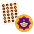 thumbnail image 2 of Big Dot of Happiness Happy Diwali - Festival of Lights Party Circle Sticker Labels - 24 Count, 2 of 4