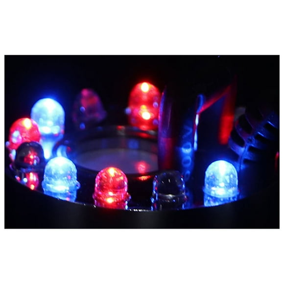Mist Maker, 12 LED Light Small Pond Fog Machine Atomizer Air Humidifier Mini Fog Machine Mist Maker Fogger Indoor Fountain Foggers Outdoor Fish Tank Supplies Accessory