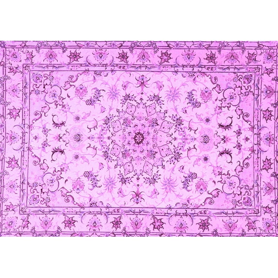 Ahgly Company Indoor Rectangle Persian Purple Traditional Area Rugs, 6' x 9'