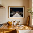 thumbnail image 3 of North Bank Pedestrian Bridge - Boston Massachusetts Photography Oak Framed Wall Art Print 20 x 30 inches, 3 of 6
