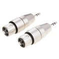 thumbnail image 4 of 2Pcs Mini 3.5mm a XLR Conector de adaptador de micrófono de para micrófono estéreo Baoblaze aux a xlr hembra, 4 of 7