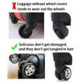 thumbnail image 3 of 8Pcs Suitcase Wheel Protection Cover Set Low Noise Trolleys Case Wheels Protector for Suitcase Wheels Yellow, 3 of 5