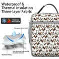 thumbnail image 2 of Chicken Insulated Lunch Bag Box Men Reusable Lunch Tote Bag with Front Pocket Portable Lunch Bag Work Hiking, 2 of 6