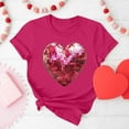 thumbnail image 5 of Kinrui Valentine Shirts for Women Short Sleeve Tshirt Valentines Gifts Cute Love Heart Valentines Gifts Tops, 5 of 6
