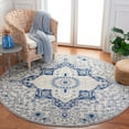 thumbnail image 2 of SAFAVIEH Brentwood Trecia Oriental Area Rug, Cream/Blue, 6'7" x 6'7" Round, 2 of 8