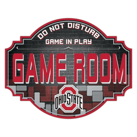 Ohio State Buckeyes 12'' Game Room Tavern Sign