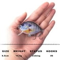 thumbnail image 2 of Dr.Fish Fishing Lure Lot Shallow Diving Rattling Crankbait Hook Bass Bait Tackle, 2 of 4