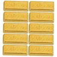 thumbnail image 6 of SWETRACE 10Pcs Mini Fake Gold Bar Golden Rectangular Alloy for Collectors and Hobbyists, 6 of 8