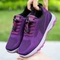 thumbnail image 7 of Xiaoxatg Women's Breathable On Sneakers for Casual Comfortable Walking Lightweight Flat Sole Ideal for Outdoor Activities and Daily Wear 8 Purple, 7 of 7
