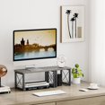 thumbnail image 4 of Honiter 2 Sets Desk Shelf, Desktop Organizer Shelf, 2 Tier Independent Stackable Desktop Shelves, Desktop Office Storage Rack Display Shelf, 4 of 17