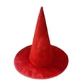 thumbnail image 4 of CUZIBR Velvet Witch Hat Halloween Pointed Wizard Hat Costume Accessory For Adults Kids Trick Or Treating Party Headwear, 4 of 4