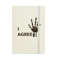 thumbnail image 1 of Lucky Body Hand Carnet Officiel en Tissu Couverture Rigide Journal Classique, 1 of 3