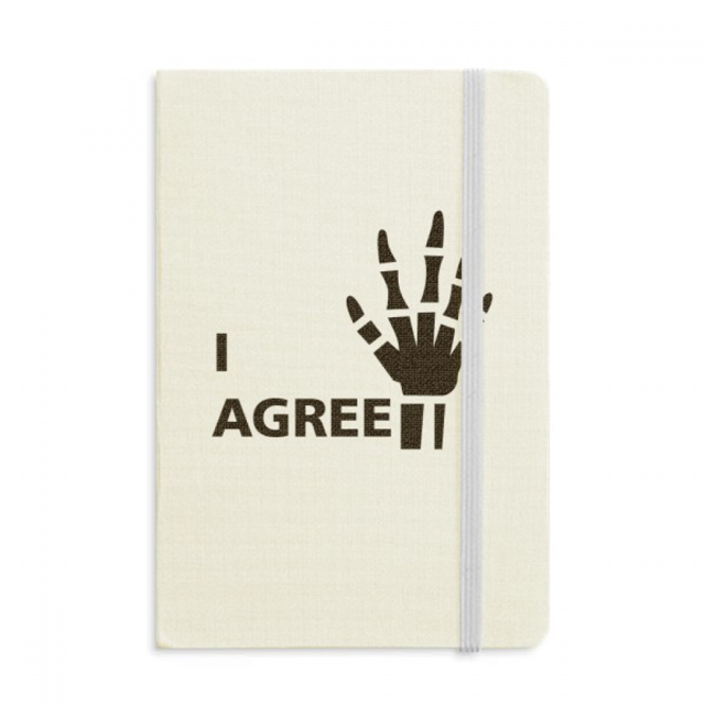 Lucky Body Hand Carnet Officiel en Tissu Couverture Rigide Journal Classique
