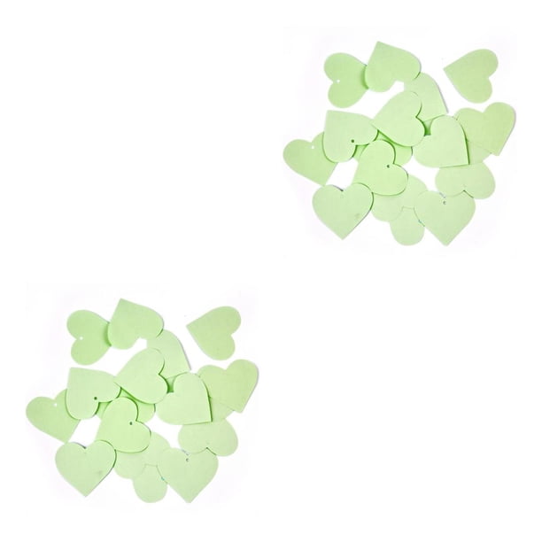 Wosthever Guirnaldas de papel de 50 piezas para manualidades, confeti en forma de corte de papel, adorno de boda, decoraciones de celebración de Verde Claro/130g 2Conjunto