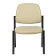 thumbnail image 3 of Boss Office Products Big and Tall Antimicrobial Vinyl Armless 300 lb. Weight Capacity Guest Side Chair, Beige, 3 of 6