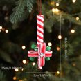 thumbnail image 7 of Dserfhy Christmas Lollipop Ornament Colorful Polymer Clay Peppermint Candy Cane Hanging Decoration Xmas Tree Holiday Party Home Decor Festival Gift, 7 of 7