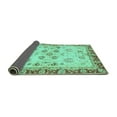 thumbnail image 2 of Ahgly Company Indoor Round Oriental Turquoise Blue Traditional Area Rugs, 7' Round, 2 of 4