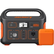 Jackery Portable Power Station Explorer 500 and 102W Fast Charger, 510Wh Solar Generator Lithium Battery with 500W AC Outlet for Outdoors Camping Travel Hunting Blackout