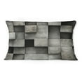 thumbnail image 3 of Designart "Concrete Wall Optical Art" Brick Printed Throw Pillow, 3 of 5