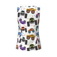 thumbnail image 5 of Gaeub Cartoon Monster Trucks1 Women's Workout Tank Tops Lightweight Sleeveless Shirts for Women for Athletic Running Tennis Yoga - Small, 5 of 9