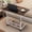 Black, variant on Adjustable Overbed Bedside Table with Wheels, Mobile Slide Tray for TV Dinner (Suitable for Bed & Sofa), 23.6" Wide Size, Adjustable Height Function, C-Shaped Type