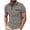 Dark Gray, variant on T Shirt for Men Casual Solid Color Short Sleeve Polo Shirt Vocation Beach Tees with Pocket, XL