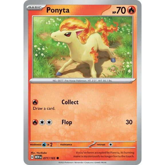 Pokemon Scarlet & Violet 151 Common Ponyta #77