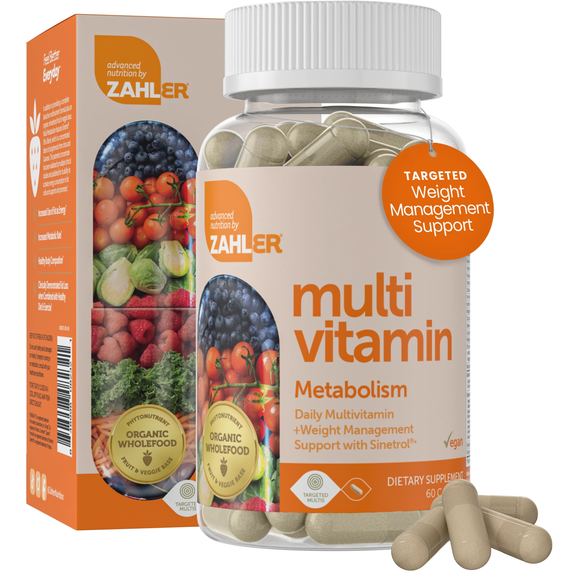 Zahler Multivitamin Metabolism, Weight Management Support, 60 Capsules