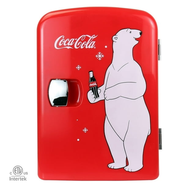 Coca Cola Mini réfrigérateur rouge 6 canettes AC/DC portable