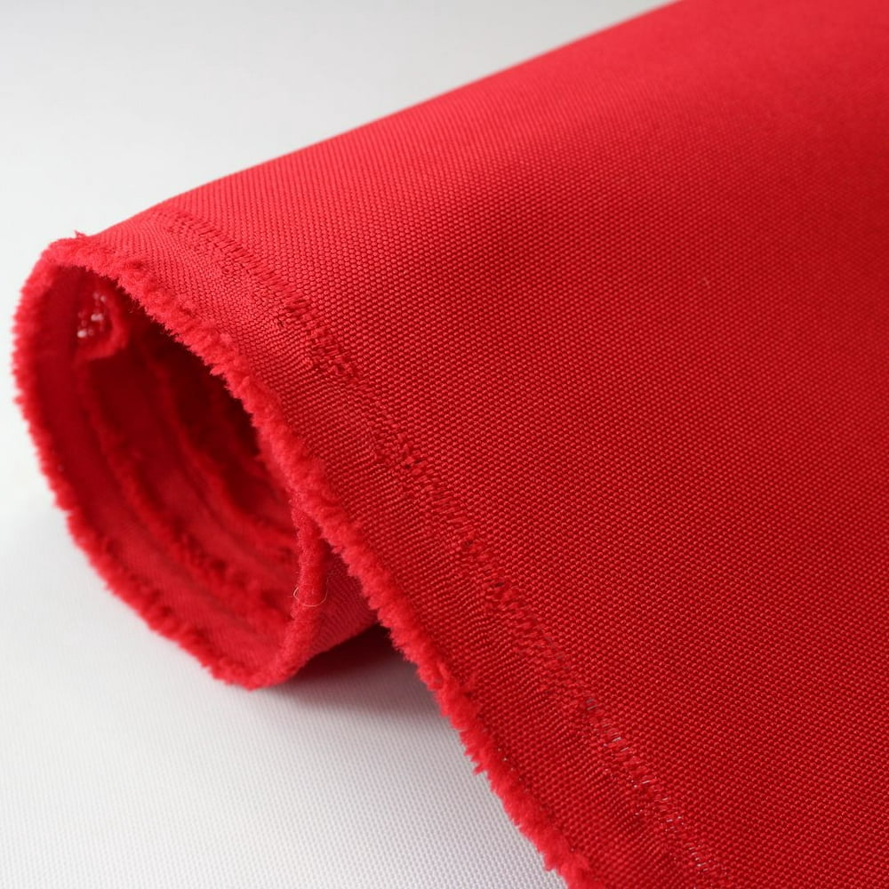Mybecca Canvas Marine Oxdford Polyester Fabric Red 1 Yard (Cut Separate