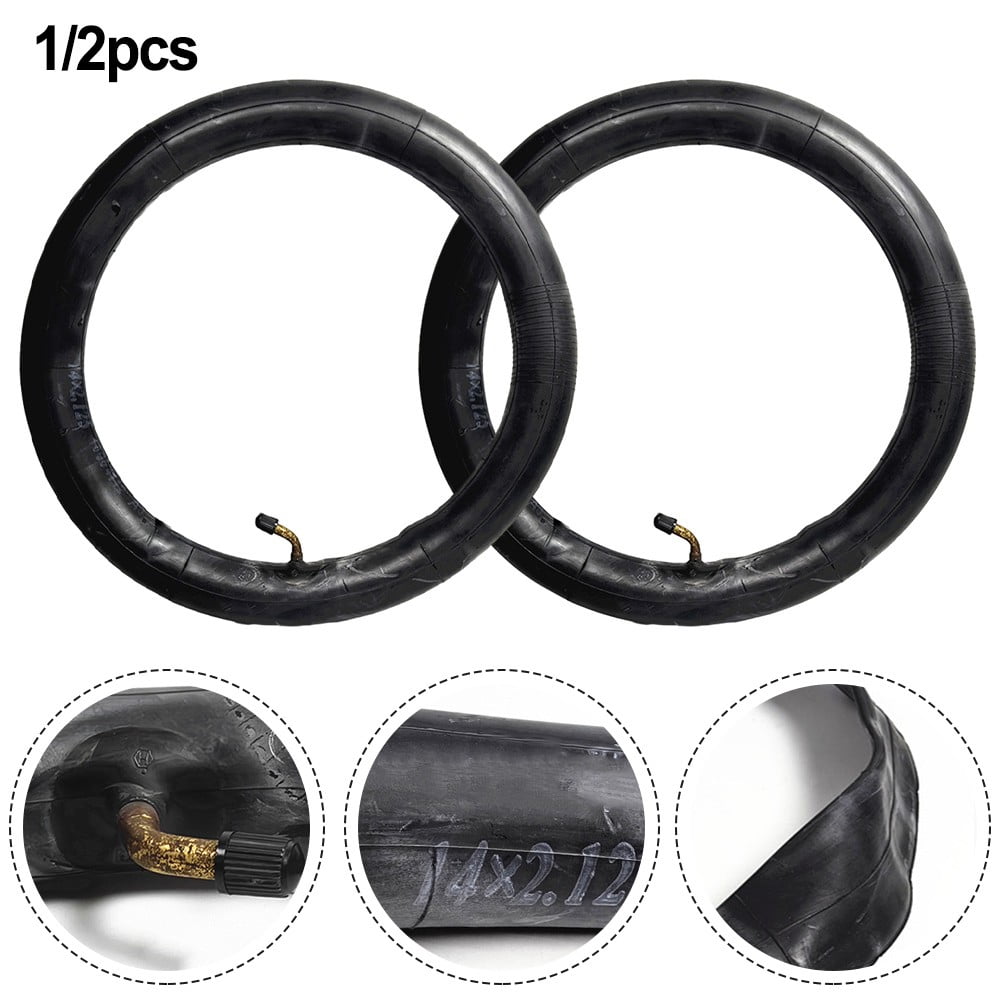 14 inch 14x2.125 Inner tube For Electric Bike Wheelbarrow Metal Bent Valve
