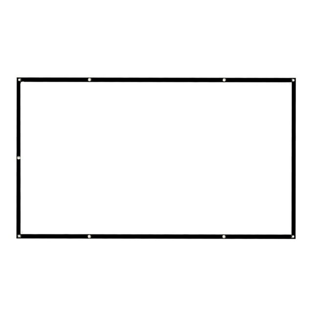 Milaget 16:9 /4:3 Portable Foldable Projector Screen Wall Mounted Home Cinema Theater Projection Screen 84 in(172x128cm) 4:3