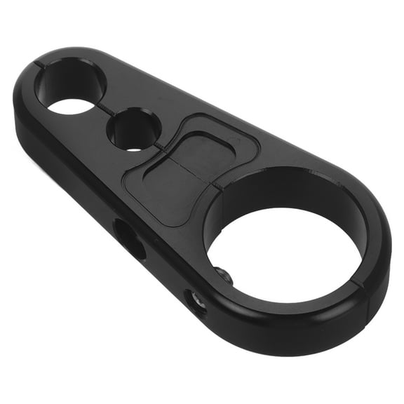 Masteelf  Motorcycle Brake Line Clamp for Handlebar Cable Clip Clutch Black