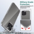 thumbnail image 4 of for iPhone 16 Pro Max Case, Luxury Clear Ultra Slim Anti-Scratch Shockproof Non-Yellowing Acrylic Hard Back Protective Lightiweght Phone Case Cover Fit for iPhone 16 Pro Max - Clear, 4 of 6