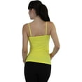 thumbnail image 3 of ToBeInStyle Women's Seamless Shaping Spaghetti Strap Camisole - Yellow - One Size: Regular, 3 of 3