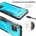 thumbnail image 2 of FITO For T-Mobile Revvl 7 Pro 5G Case, Phone Case with Screen Protector and Kickstand (Blue), 2 of 7