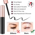 thumbnail image 4 of Natural Magnetic Eyelashes with Liquid Eyeliner Set, 5 Pairs 3D Thick Long False Lashes, Reusable Waterproof Eyelash Kit, 4 of 7