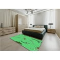 thumbnail image 4 of Ahgly Company Indoor Rectangle Patterned Neon Green Area Rugs, 5' x 7', 4 of 6