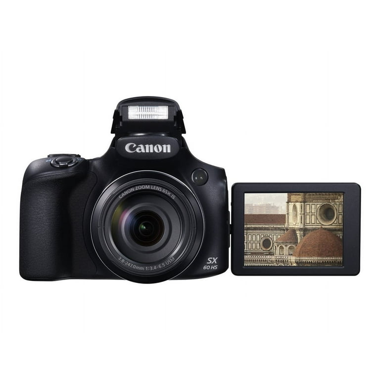 Canon Black PowerShot SX60 HS Digital Camera with 16.1 Canon Black PowerShot SX60 HS Digital Camera with 16.1
