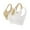 Beige, variant on Ramiter Bras for Women Women’s Seamless Zip Front Sports Bra 2XL,White