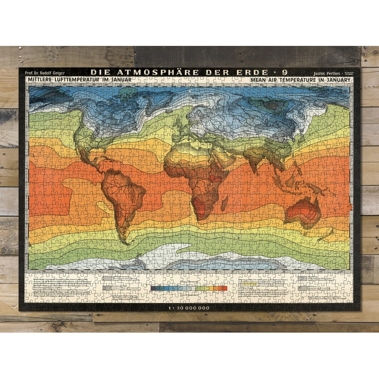 1000 Antique world map - Educa Borras